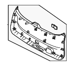 81710XA100DFS - Body: Lower Gate Trim for Kia Image