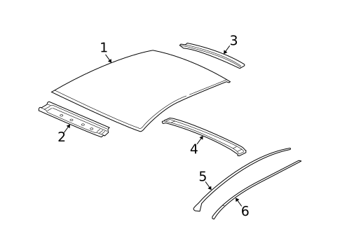 Roof & Components for 2007 Chevrolet Malibu #0