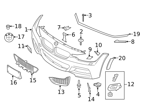 Bumper & Components - Front for 2020 BMW M4 #0