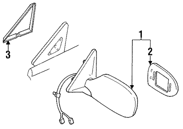 J630173F00 - : Mirror Assembly for Nissan Image
