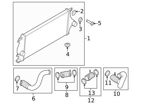 Intercooler for 2018 Nissan TITAN XD #0