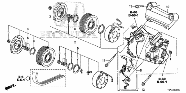 A/C Compressor for 2015 Honda CR-V #0