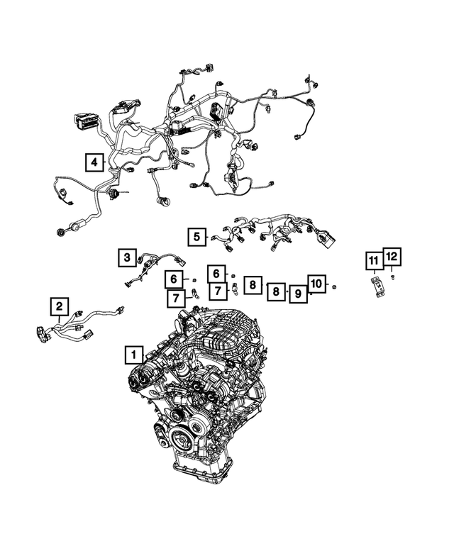 68428606AC - Electrical: Engine Wiring for Mopar Image