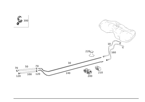 Fuel Lines, Diesel Vehicle for 2014 Mercedes-Benz E250 #0