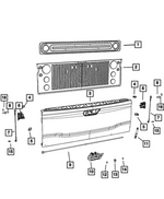7SS26WASAA - : Tailgate Handle for Mopar Image