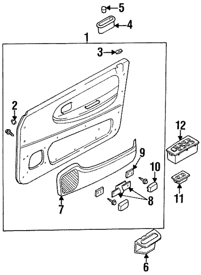 K01968431A - : Strap End Cap for Kia Image