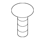 91547TZ5A02 - Body: Sight Shield Screw for Honda: Odyssey, Passport, Pilot, Ridgeline Image