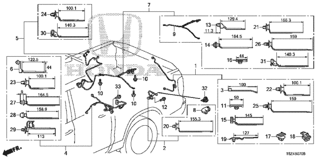 Wire Harness (7) for 2019 Honda Ridgeline #0