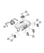 68201622AA - Interior Trim: Center Distribution Duct for Mopar Image