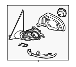 51168080291 - : Mirror Assembly for BMW: X5 Image