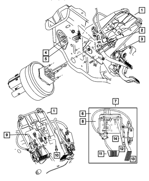 Brake Pedals for 2007 Chrysler Aspen #0