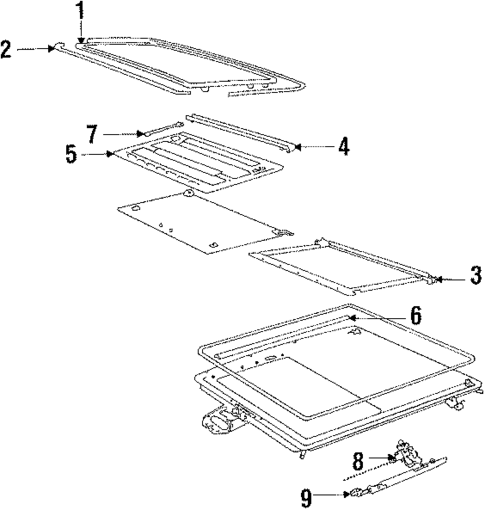 Sunroof for 1986 Saab 9000 #0