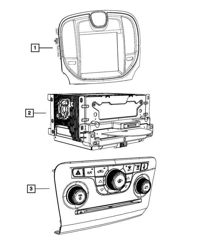 « 56054451AA – Electrical : Center Stack pour Mopar Image »