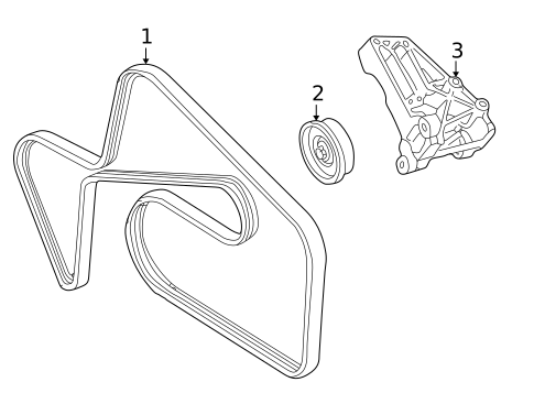 Belts & Pulleys for 2006 Lincoln LS #0