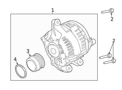 Alternator for 2017 Ford Edge #1