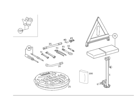 Tools and Accessories for 2001 Mercedes-Benz CL 55 AMG&reg; #1