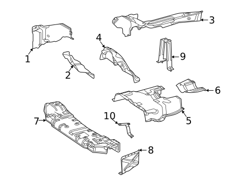 Heat Shields for 2022 Mercedes-Benz GLS 63 AMG&reg; #0