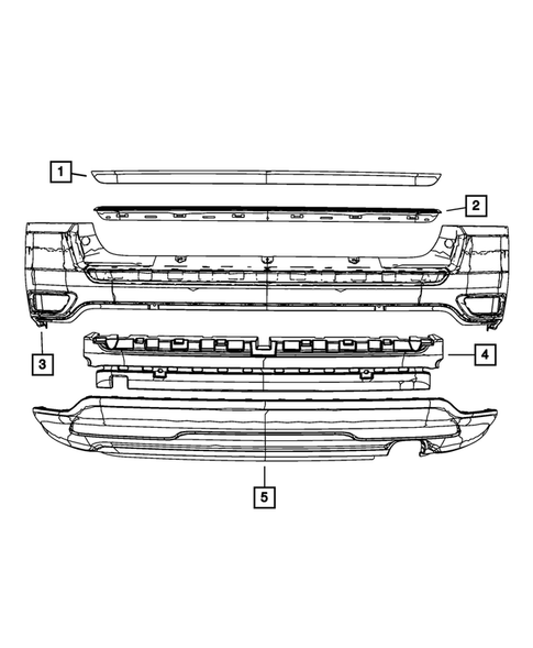 Rear Bumper and Fascia for 2011 Jeep Compass #0