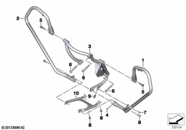 46638527961 - : Crash Bar, Left for BMW-Motorrad Image
