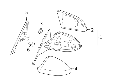 Outside Mirrors for 2006 INFINITI FX35 #0