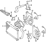 163610A090 - Cooling System: Blade for Toyota: Sienna Image