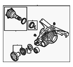 G2500043D - Suspension: Differential Assembly for Audi Image