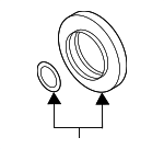 D2598078 - Driveline &amp; Axles: Drive Shaft Pinion Yoke Seal Kit for Audi Image
