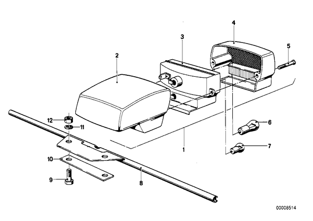 63231244373 - : Bracket Rear for BMW-Motorrad Image