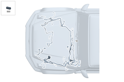 Body-Side Engine Wiring Harness for 2002 Mercedes-Benz G500 #0