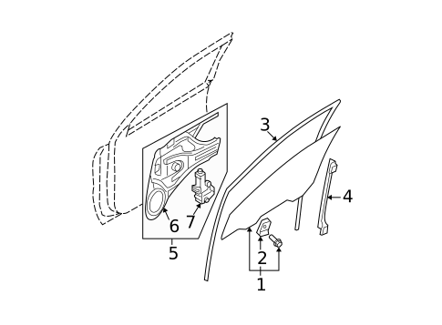 Front Door for 2007 Kia Sportage #1