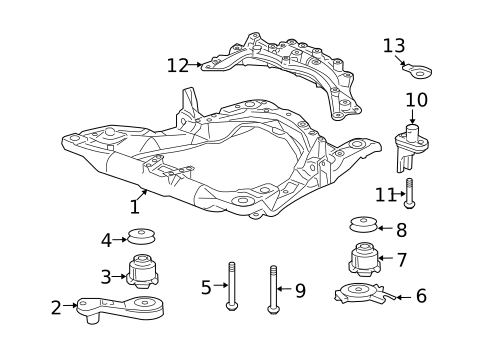 Suspension Mounting for 2008 Honda Accord #0