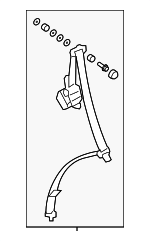4824SXSA01ZB - : Lap &amp; Shoulder Belt for Honda: CR-V Image