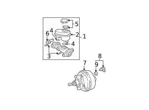 Master Cylinder - Components On Dash Panel for 2014 Chevrolet Camaro #21