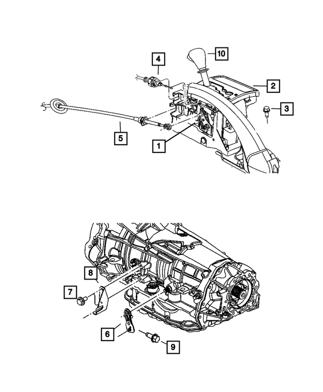 52124139AD - Automatic Transmission Multi-Speed: Shifter Housing And Lever for Mopar Image image