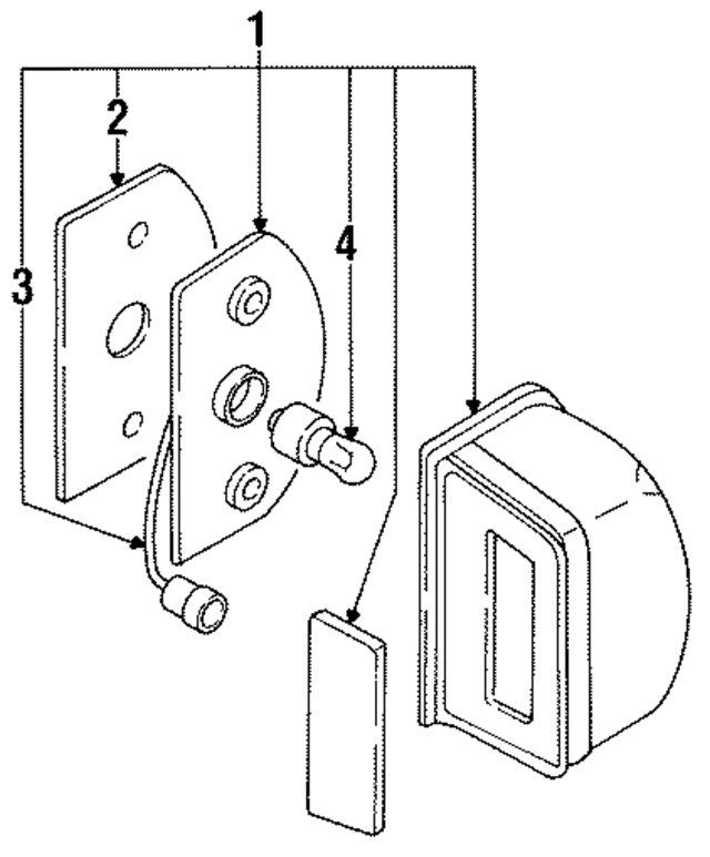 2651017E00 - : License Lamp for Nissan Image