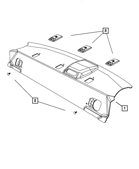Headliners-Visors-Assist Straps for 2012 Dodge Challenger #1