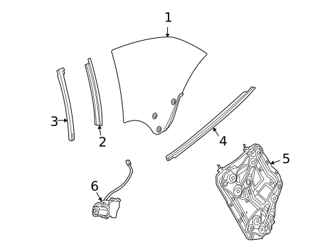 Quarter Window for 2010 INFINITI G37 #0