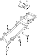 NTC4142 - Body: Strut for Land Rover: Defender 110, Discovery, Range Rover Image
