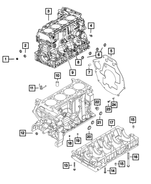 Cylinder Block for 2016 Ram ProMaster 2500 #0