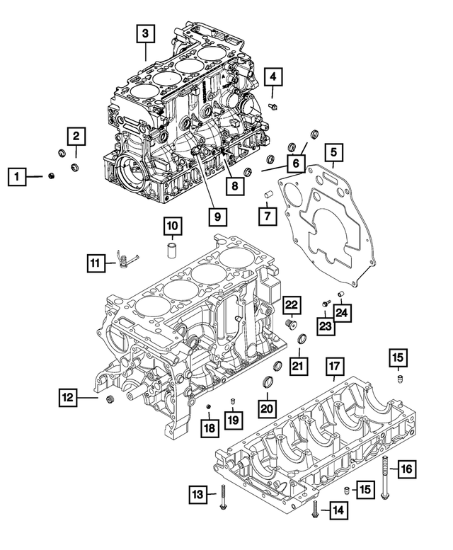 68133308AA - 3.0L Turbo Diesel; Engine: Plug for Ram: ProMaster 1500, ProMaster 2500, ProMaster 3500 Image