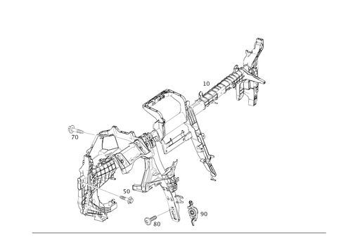 Crossmember Below Instrument Panel for 2023 Mercedes-Benz CLS 450 #0