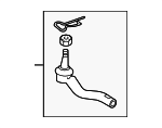 4546059085 - Steering: Outer Tie Rod for Lexus Image