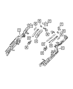 68491420AB - Frame, Bumper and Fascia: Rear Rail, Right for Mopar Image