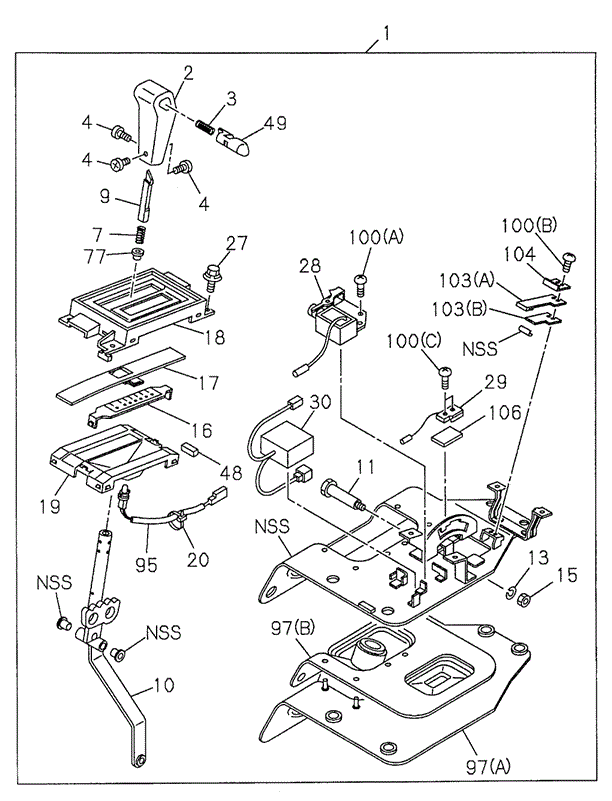 Select Lever (2) for 1998 Acura SLX #0