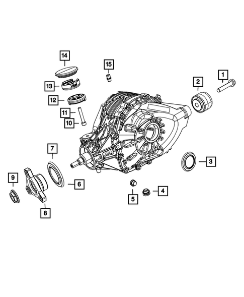 Rear Axle; Housing, Differential and Vent for 2011 Dodge Challenger #0