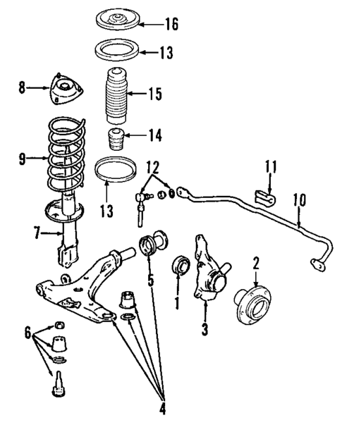 Front Suspension for 2007 Kia Sportage #0