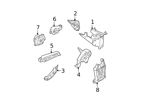 Engine & Trans Mounting for 2003 Dodge Neon #0