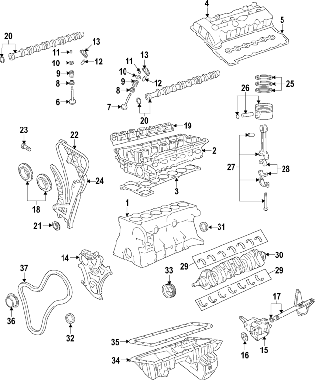 11112295991 - Engine: Cylinder Block for BMW Image