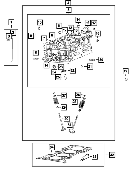 Cylinder Head for 2022 Jeep Cherokee #1