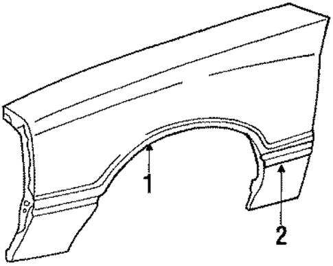 Fender for 1986 Ford Mustang #0